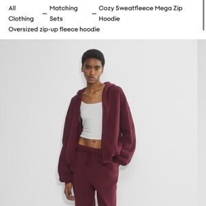 Aritzia Burgundy Hoodie